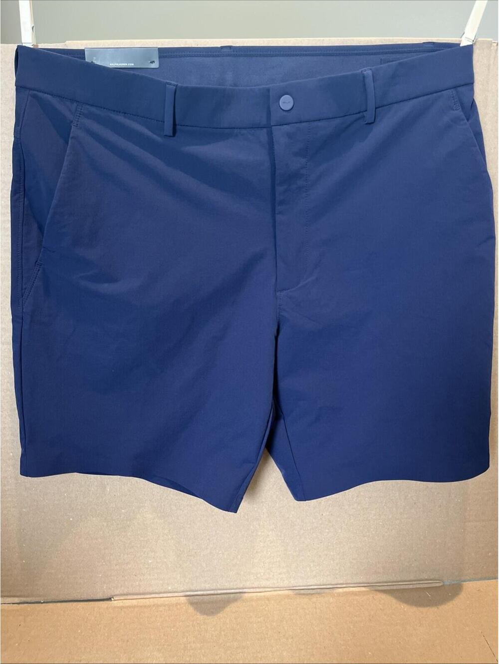 RLX Polo Ralph Lauren Mens Tailored Fit Golf Shorts Navy 36 W 8" Inseam $120 NWT